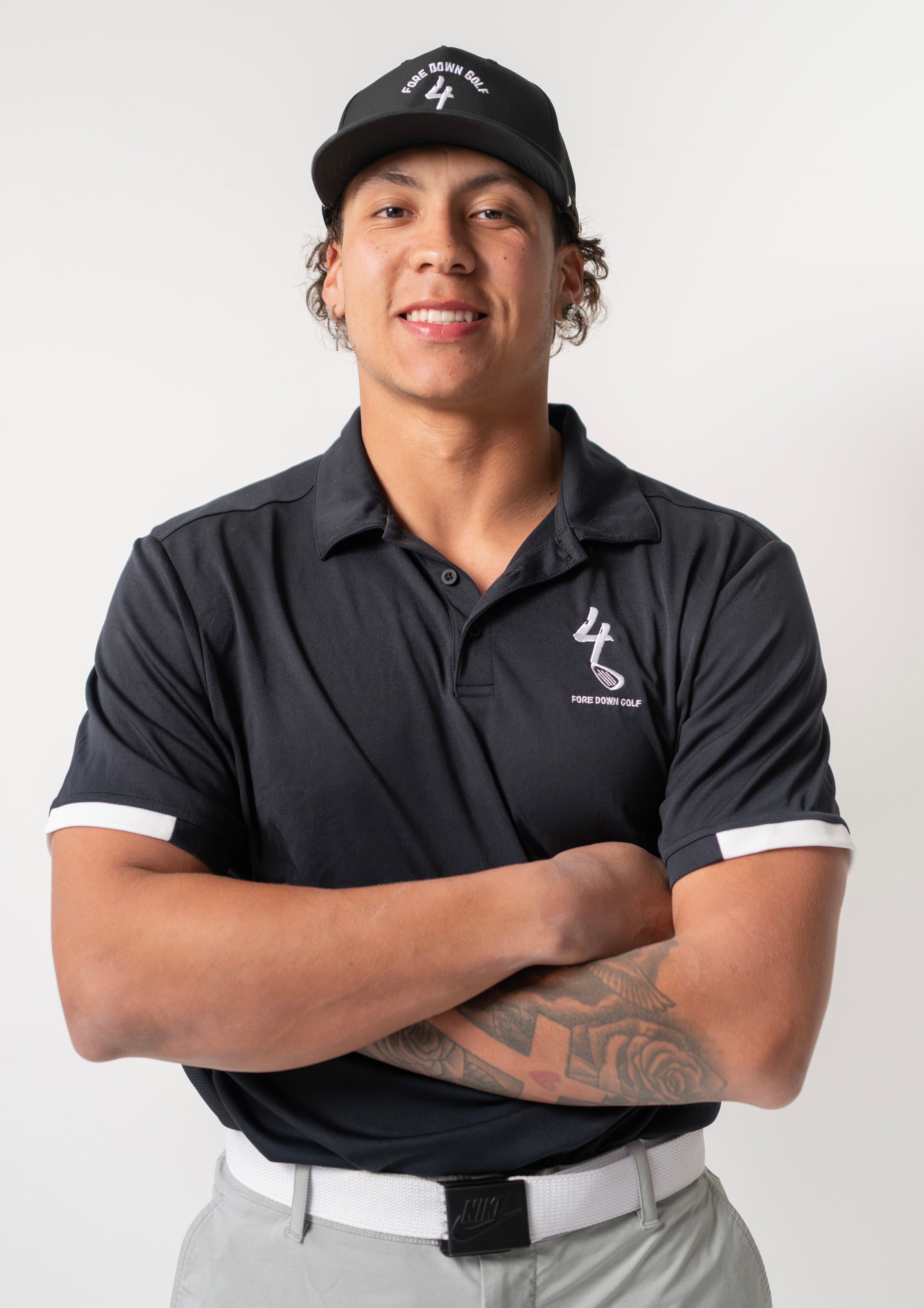 Fore Down Performance Polo - Black