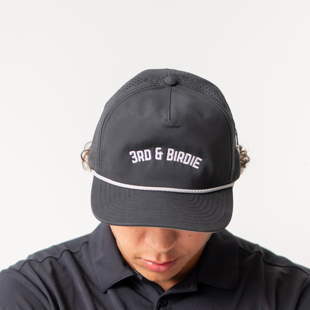 3rd & Birdie Rope Hat - Black