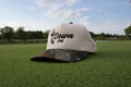 4 Down Script Hat - Cream/Camo
